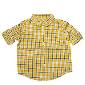 Janie and Jack Plaid Shirt Button-Up Toddler 18-24 Months 100% Cotton Preppy